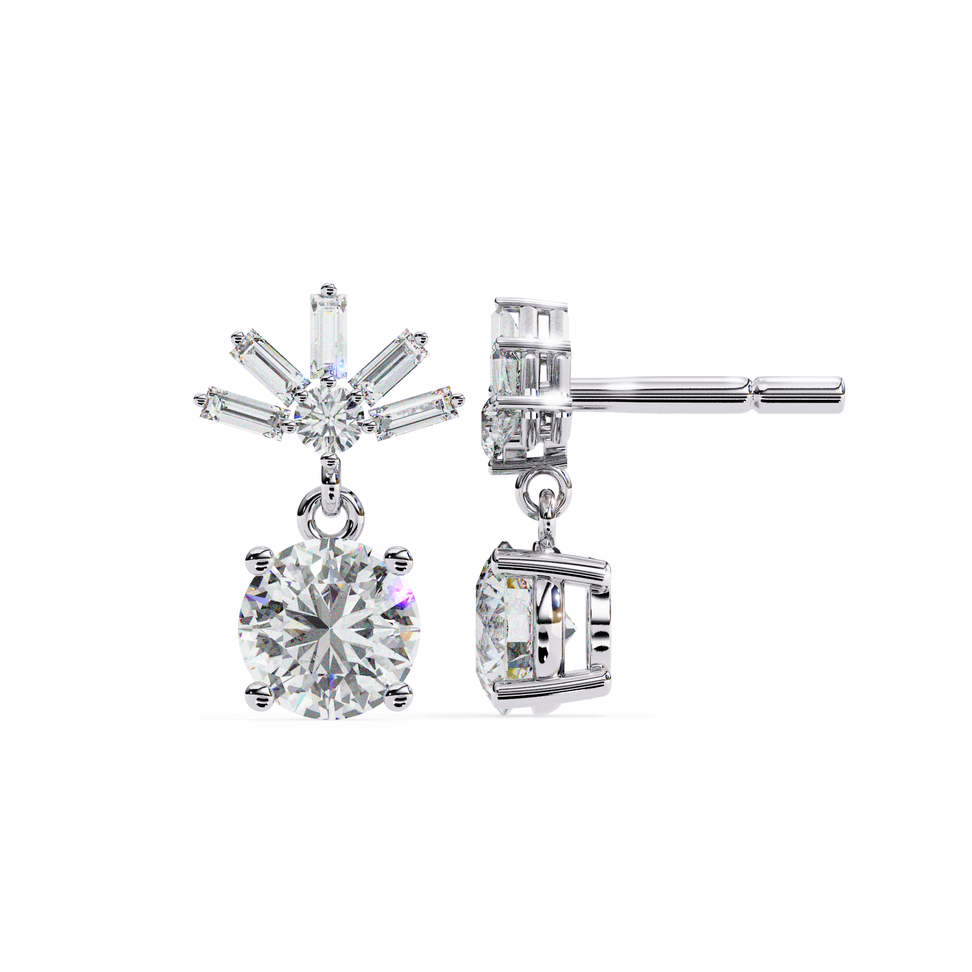Edna Solitaire Earring