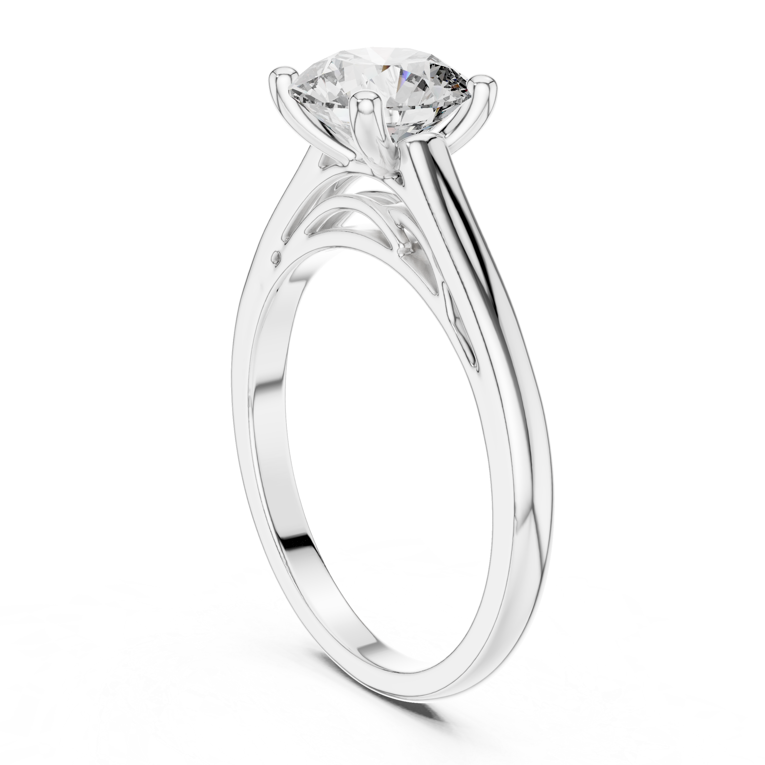 Aster Solitaire Ring