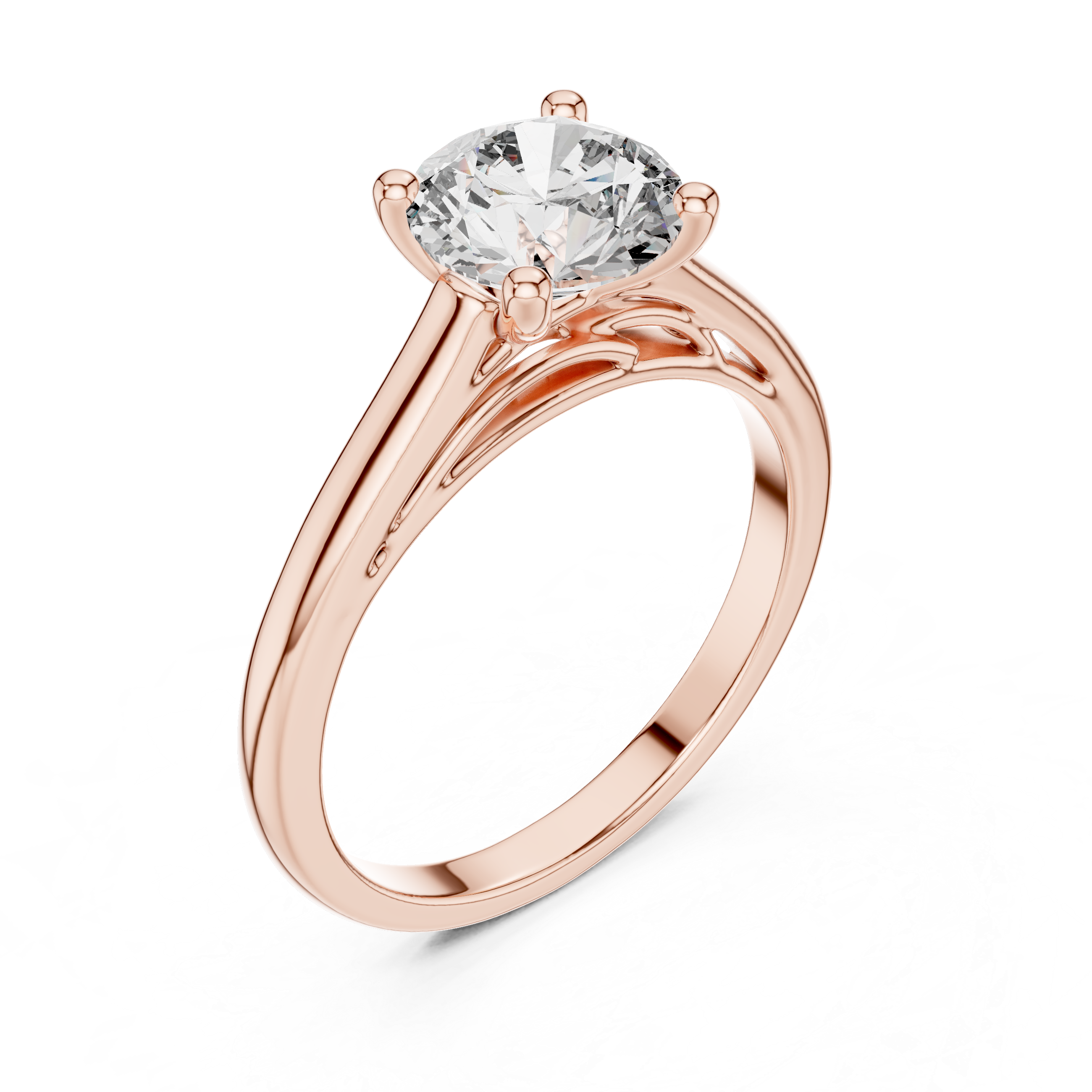 Aster Solitaire Ring