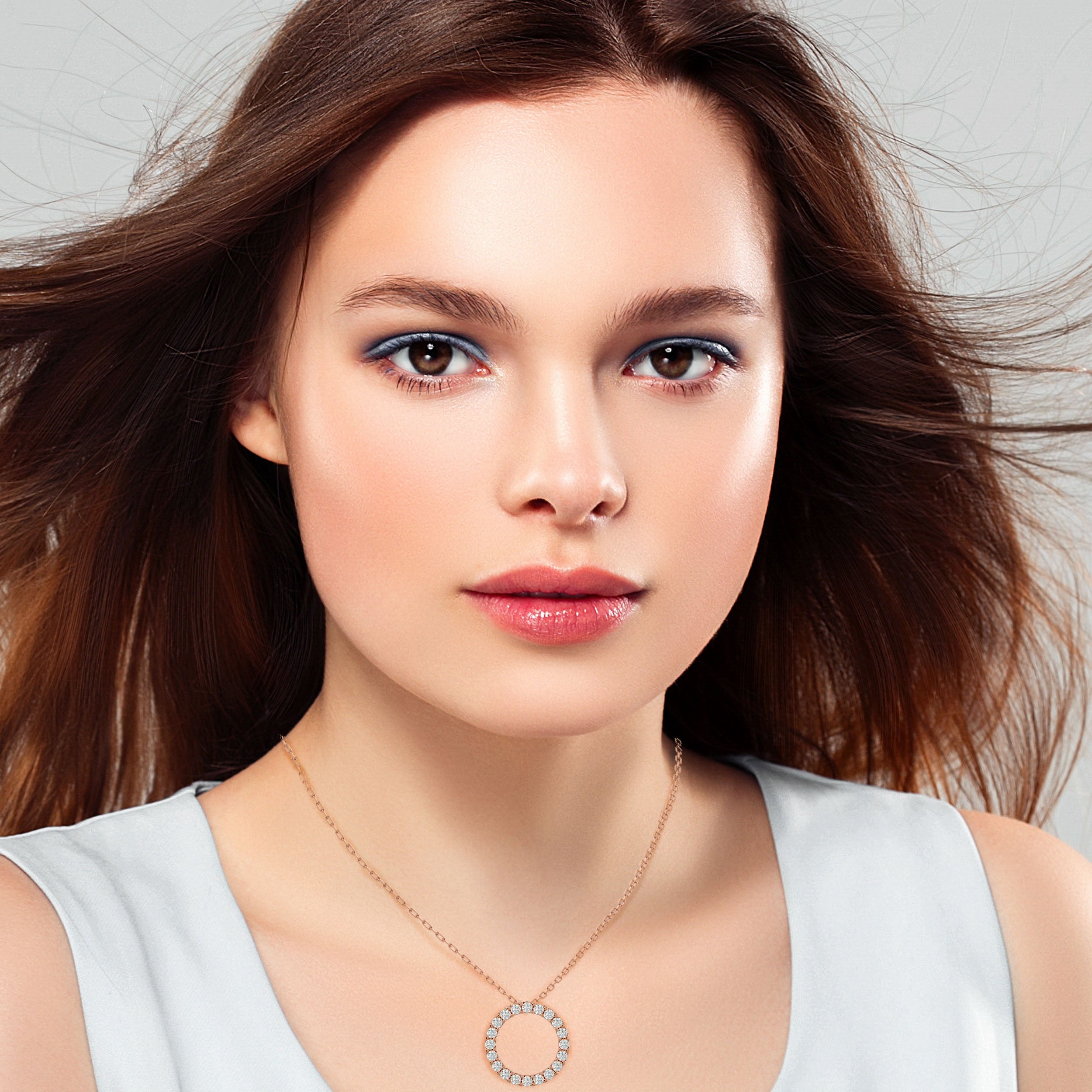 Zinnia Diamond Pendant